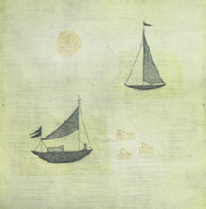 南桂子作品 船と魚 1956年
